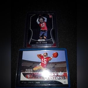49ers card lot of 2 rookies Crabtree and Jalen Hurd!